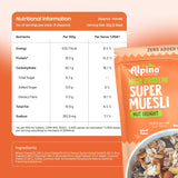 Alpino Super Muesli (Whole Grain Breakfast Cereal) - 750 gm - Nutristar