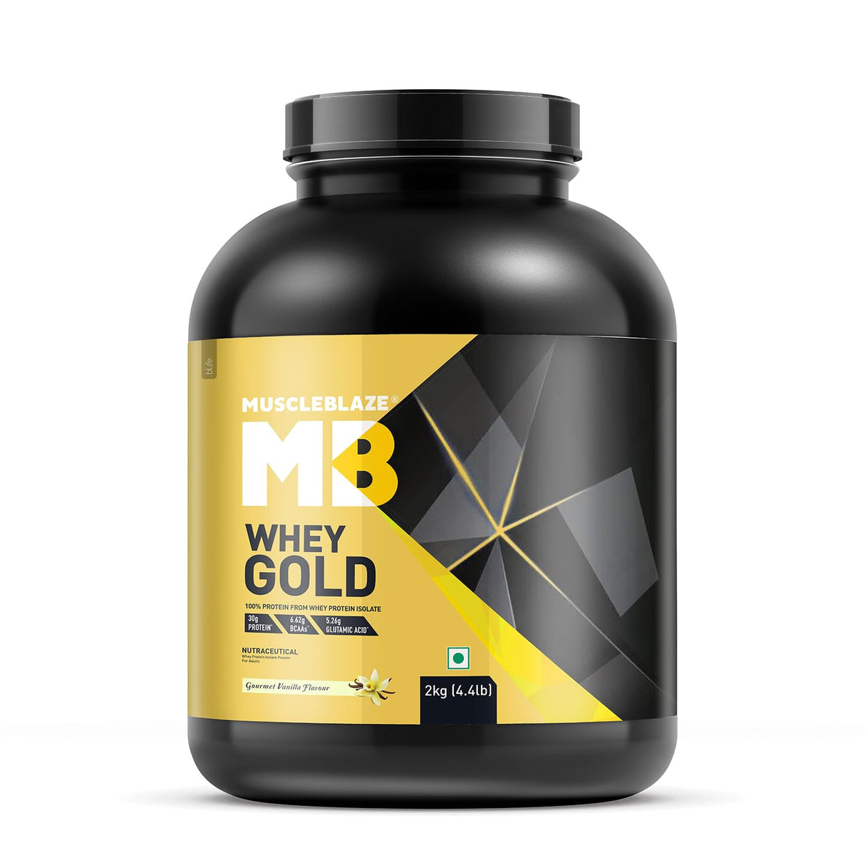 MuscleBlaze Whey Gold 100% Whey Isolate 2 Kg - Nutristar