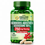 Vlado's Himalayan Organics, Berberine with Milk Thistle, 750mg - 60 Veg Capsules