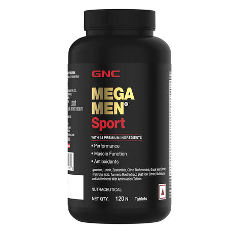 GNC Mega Men Sport Multivitamin 120 Tablets - Nutristar