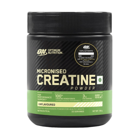 Optimum Nutrition (ON) Micronized Creatine Powder 100 Gm - 33 Servings - Nutristar