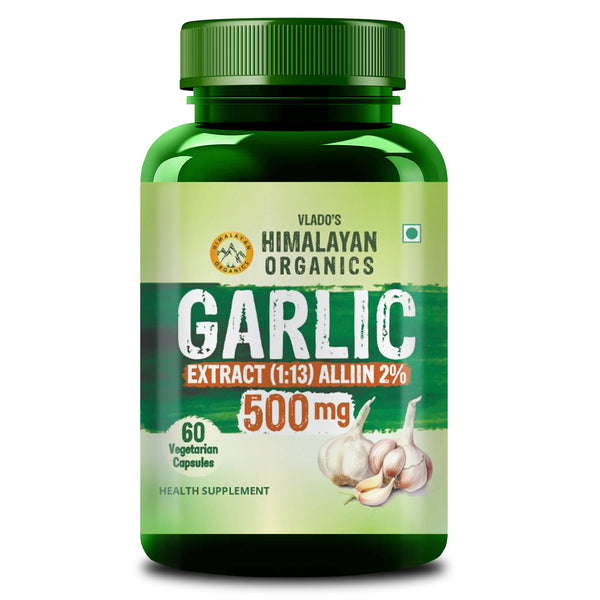 Vlado's Himalayan Organics, Garlic Extract, 500mg - 60 Veg Capsules