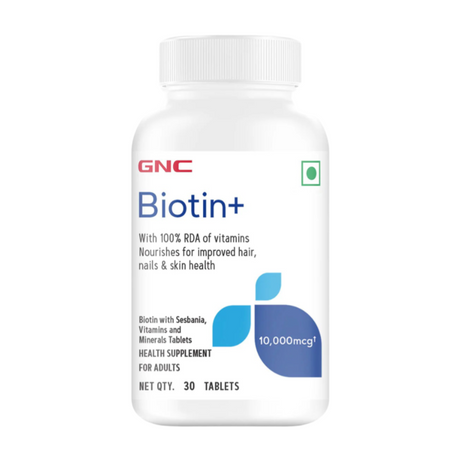 GNC Biotin 10000 mcg - 30 Tablets - Nutristar