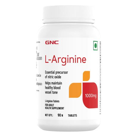 GNC L-Arginine (1000 mg) , 90 Tabs - Nutristar