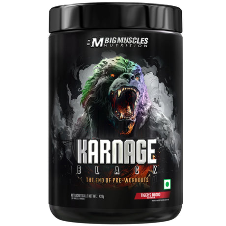 Big Muscles Nutrition Karnage Black Pre-workout, 30 Servings - Nutristar