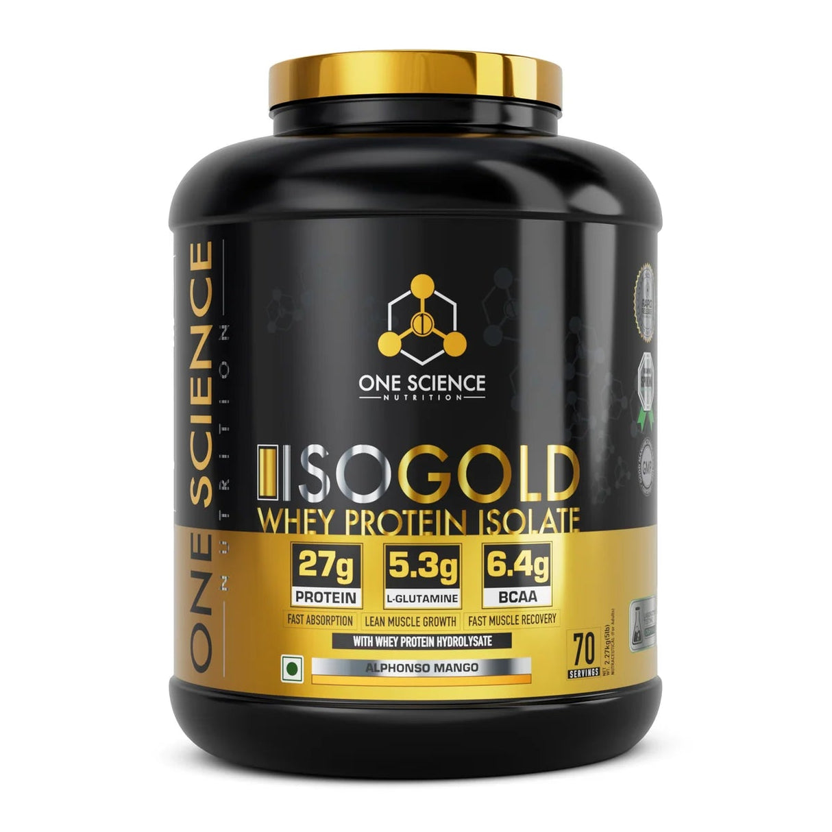 One Science ISO GOLD Whey Protein Isolate - 5 Lbs