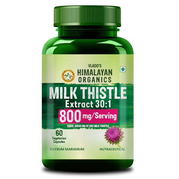 Vlado's Himalayan Organics, Milk Thistle Extract, 800mg - 60 Veg Capsules