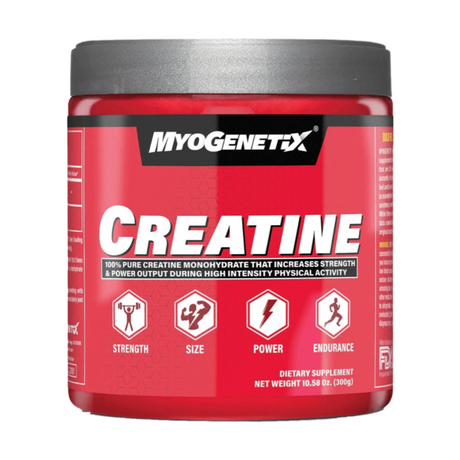 Myogenetix Creatine 300g, 100 Servings - Nutristar