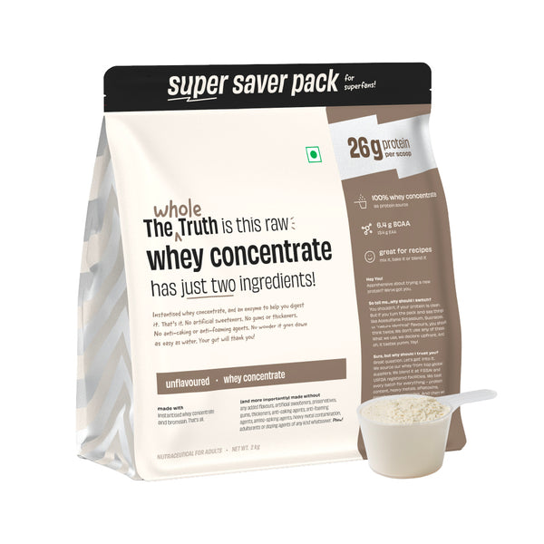 The Whole Truth 26g Whey Protein Concentrate - 2 Kg