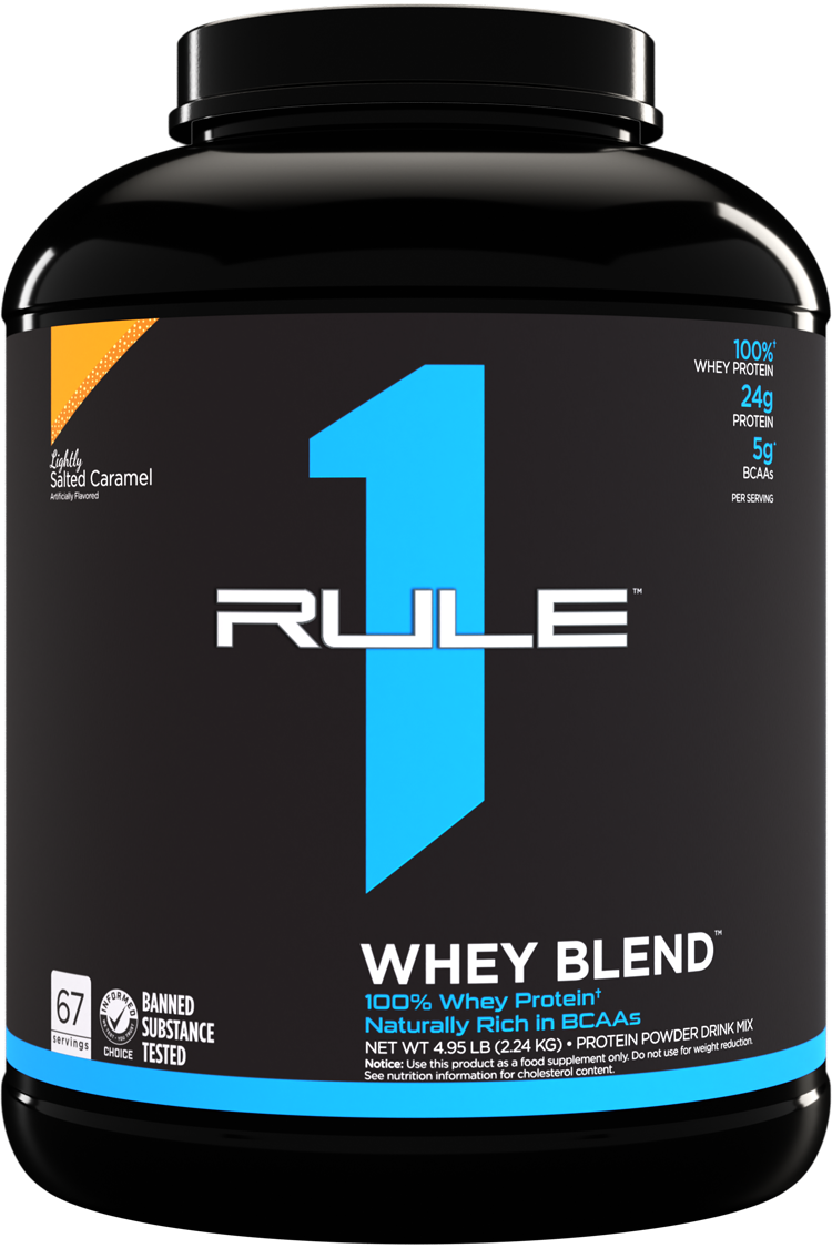 RULE1 100% Whey Blend Protein , 2.38 kg - Nutristar