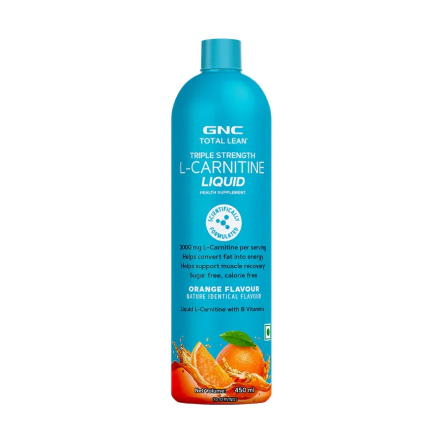 GNC Total Lean Triple Strength L-Carnitine Liquid 3000 mg - 30 Servings