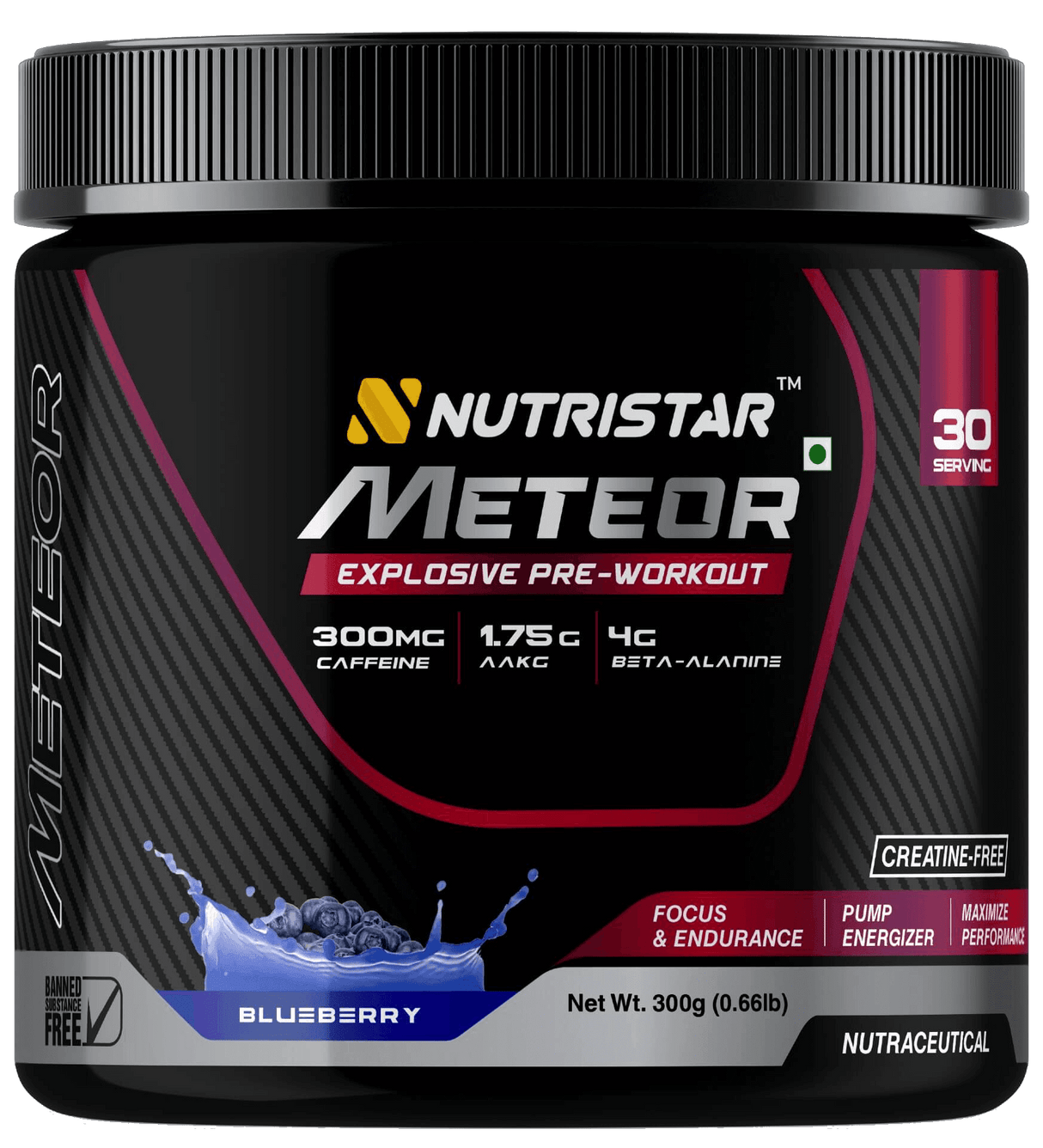 Nutristar Meteor Explosive Pre Workout - 30 Servings - Nutristar