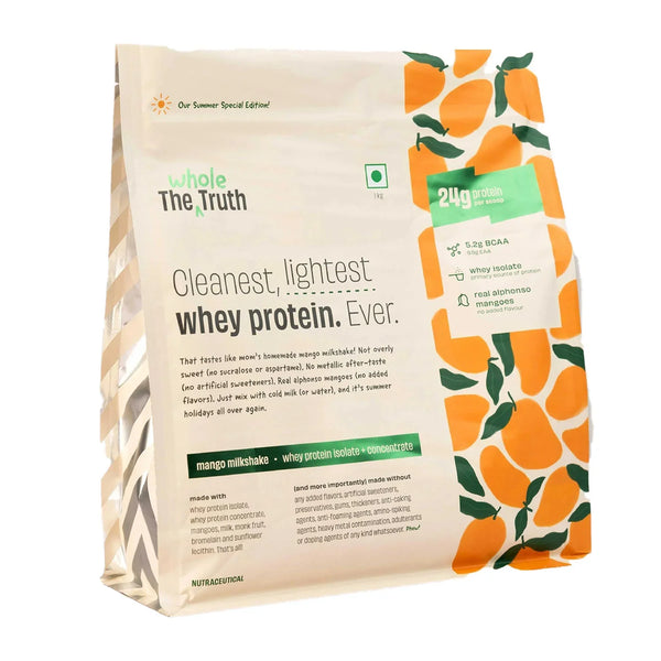 The Whole Truth 24g Whey Protein Isolate + Concentrate - 1kg