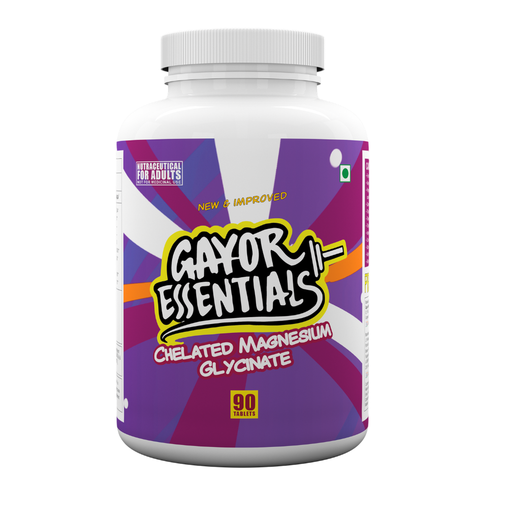 Gayor Essentials Magnesium Glycinate Supplement | 440mg Elemental Magnesium | 90 Tablets