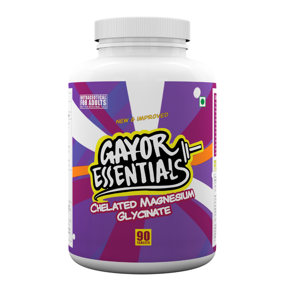 Gayor Essentials Magnesium Glycinate Supplement | 440mg Elemental Magnesium | 90 Tablets