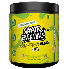 Gayor Essentials Pre Gayor Black 2.0 Pre-Workout Powder 338g | 200mg Caffeine