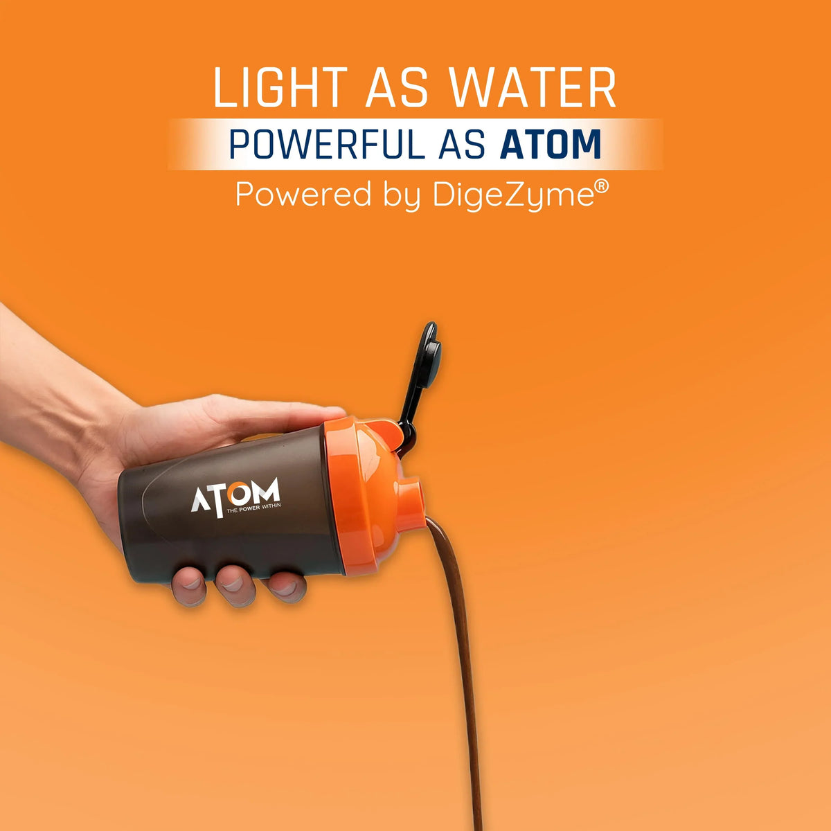 AS-IT-IS Atom Whey Protein with Digestive Enzymes - 2 kg (1 kg x 2) | Buy 2 + Get Atom Shaker Combo