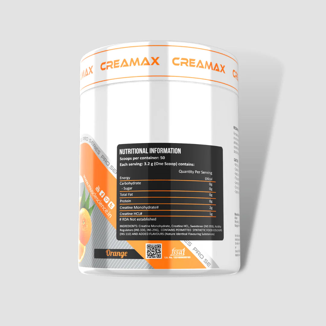 Muscle Science Creamax Creatine Monohydrate - 50 Servings