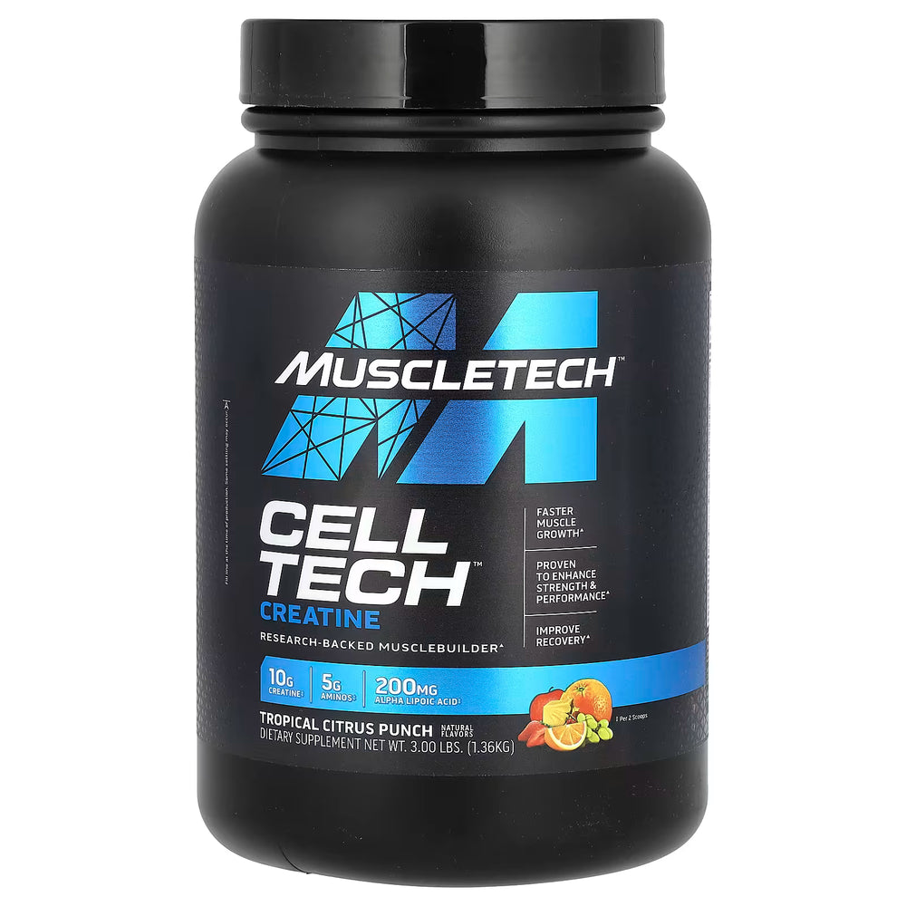 MuscleTech Cell-Tech Creatine Powder | Tropical Citrus Punch | 1.36kg