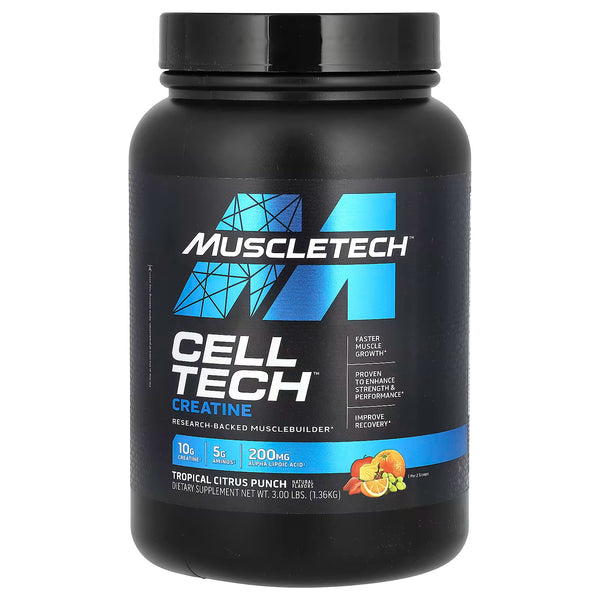 MuscleTech Cell-Tech Creatine Powder | Tropical Citrus Punch | 1.36kg