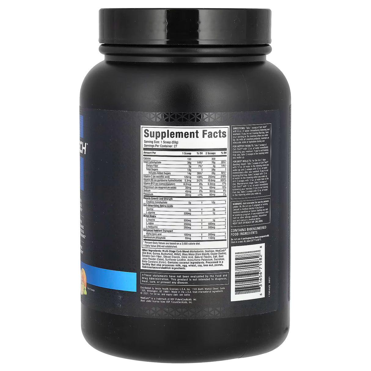 MuscleTech Cell-Tech Creatine Powder | Tropical Citrus Punch | 1.36kg