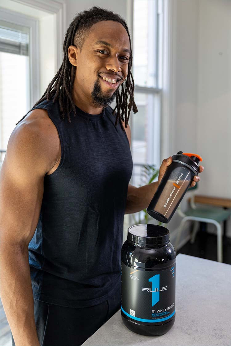 RULE1 100% Whey Blend Protein , 2.38 kg - Nutristar