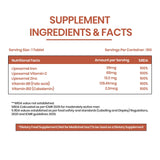 Vlado's Himalayan Organics Liposomal Iron + Vitamin C Folic Acid, B12 & Zinc | 100 Veg Tablets