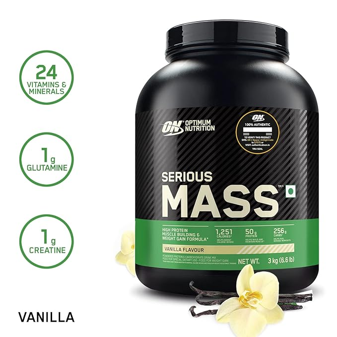 Optimum Nutrition (ON) Serious Mass - 6.6 Lbs - Nutristar