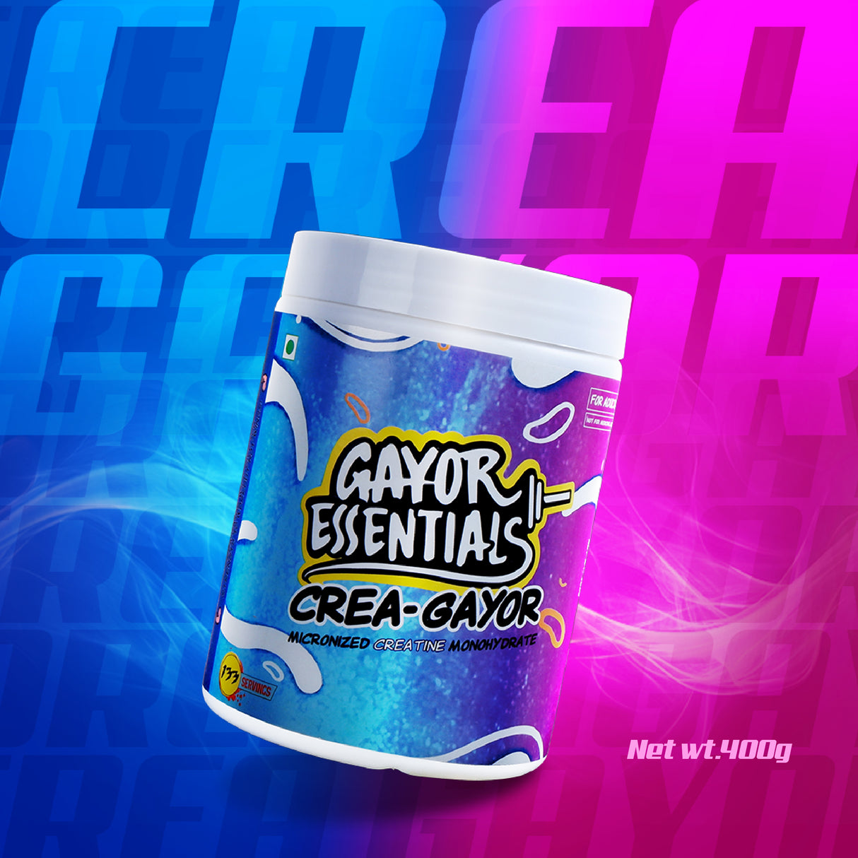 Gayor Essentials Crea-Gayor Micronised Creatine Monohydrate 400g | 133 Servings