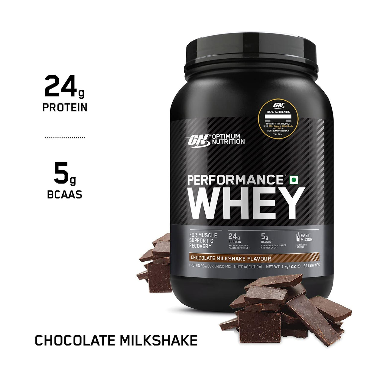 Optimum Nutrition (ON) Performance Whey Protein Powder , 1 kg - Nutristar