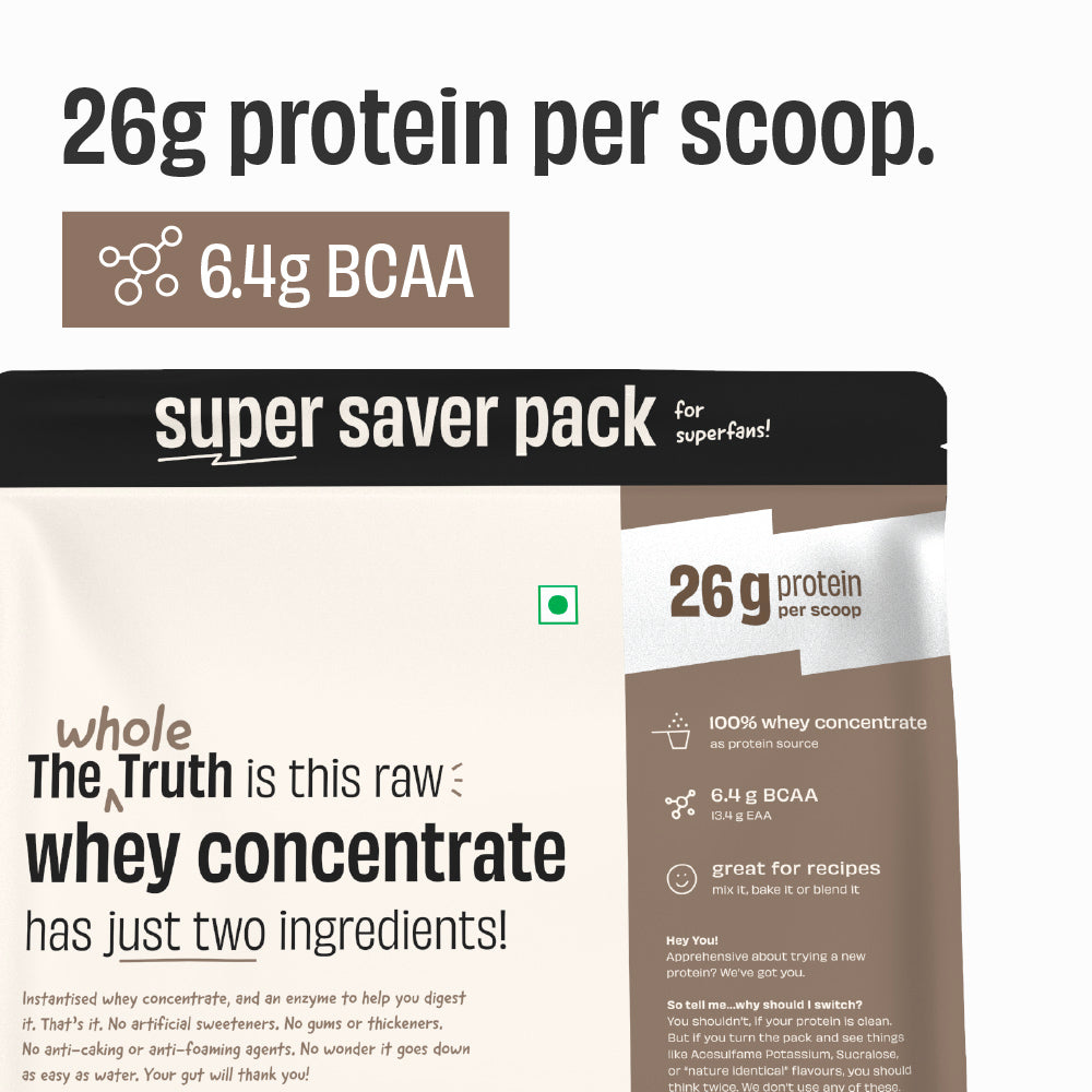 The Whole Truth 26g Whey Protein Concentrate - 2 Kg