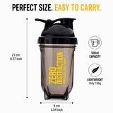 Gayor Essentials Zero Distraction Gym Shaker Bottle | 500ml | Black Yellow
