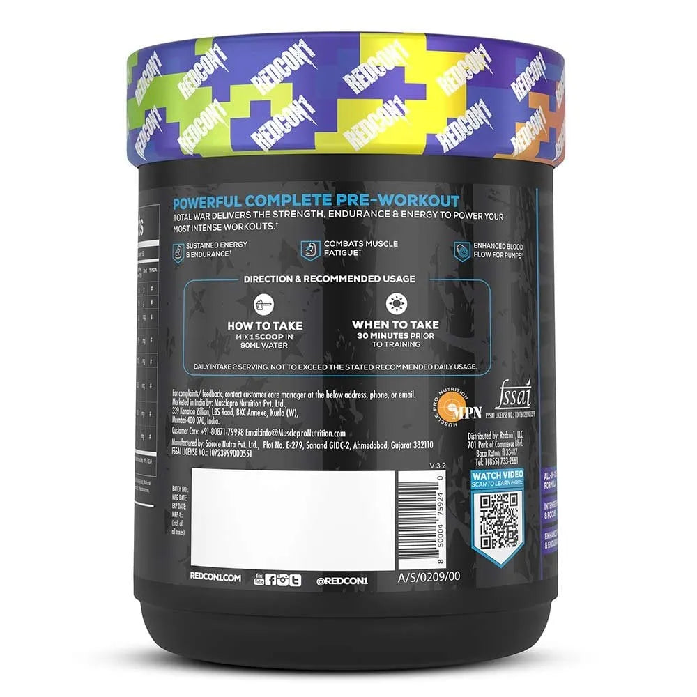 Redcon1 Total War Pre Workout - 30 Servings