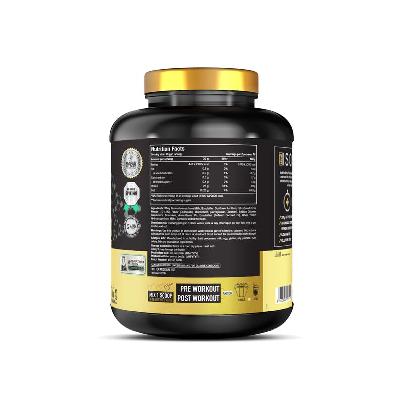 One Science ISO GOLD Whey Protein Isolate - 5 Lbs - Nutristar