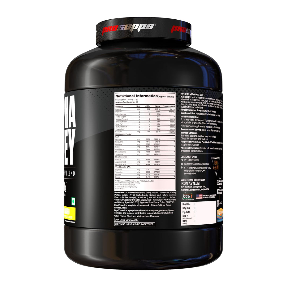 ProSupps Alpha Whey Blend Protein - 4.4 Lbs - Nutristar