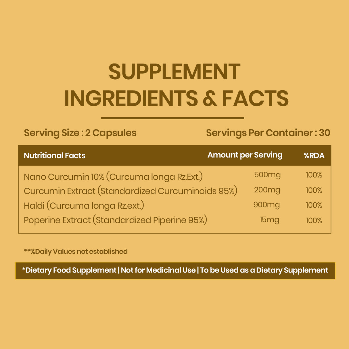 Vlado's Himalayan Organics Curcumin 1600mg with Piperine | 60 Capsules | Joint Support Supplement