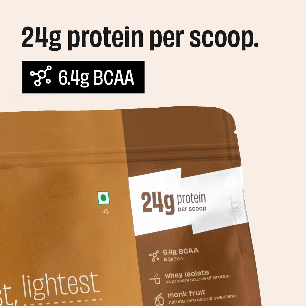 The Whole Truth 24g Whey Protein Concentrate - 1kg