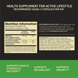 Optimum Nutrition (ON) Gold Standard 100% Whey 5lbs + Zinc Magnesium Aspartate (ZMA) 60 Capsules Combo