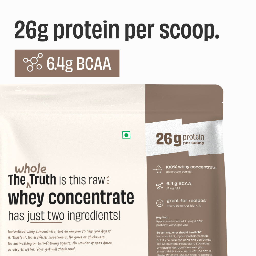 The Whole Truth 26g Whey Protein Concentrate - 1kg