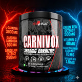 Redskull Carnivox 3000mg L-Carnitine – 25 Servings | Energy & Metabolism Support | 150g