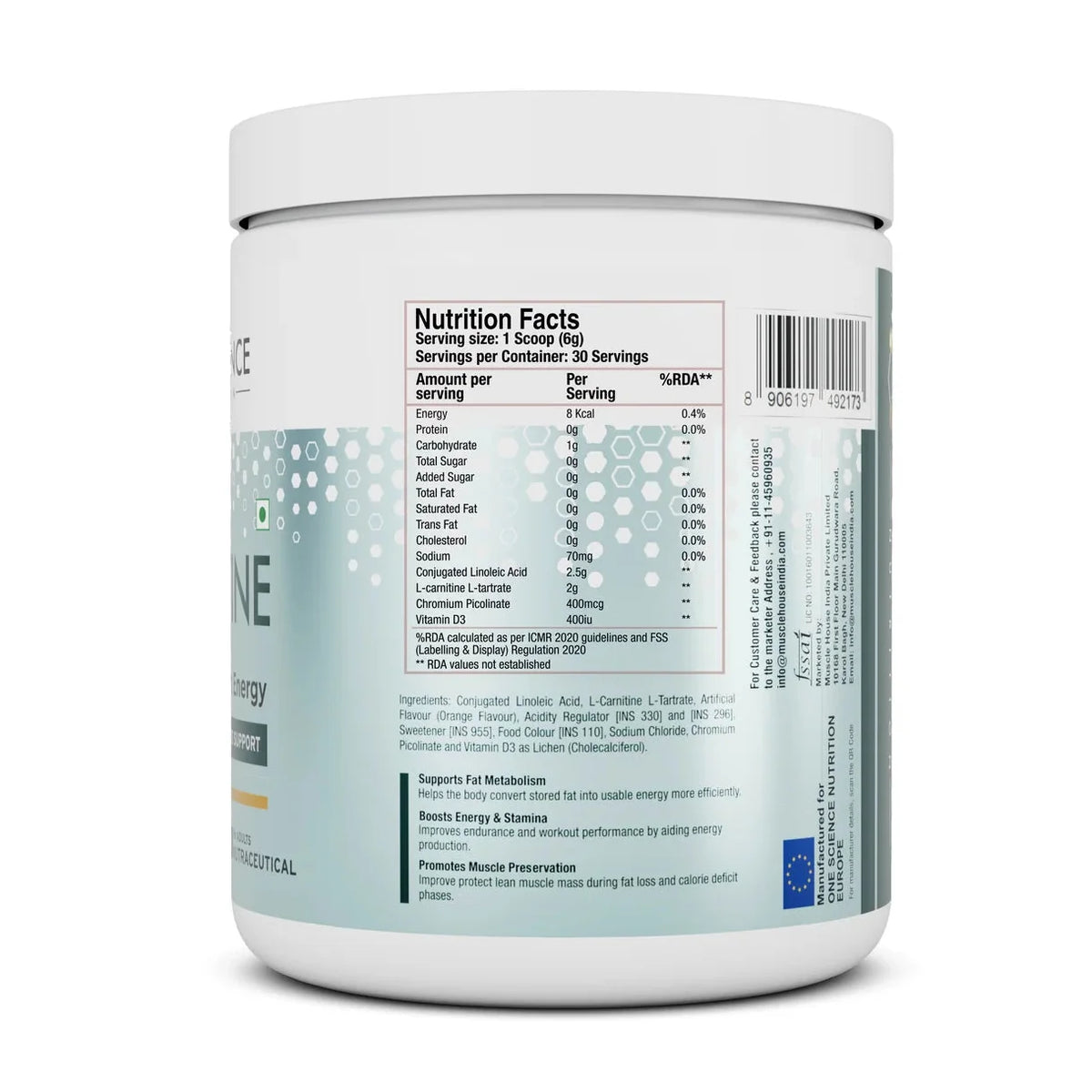 One Science Nutrition (OSN) CLA + Carnitine 180g | 30 Servings