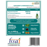 Vlado's Himalayan Organics, Chelated Magnesium Glycinate, 2000mg - 120 Veg Tablets