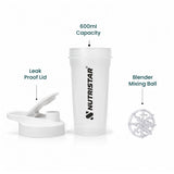 Nutristar Cube X Premium Shaker Bottle 600ml (Random Color)