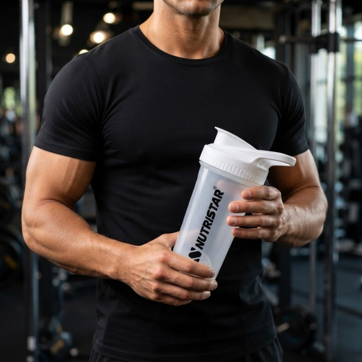 Nutristar Cube X Premium Shaker Bottle 600ml (Random Color)