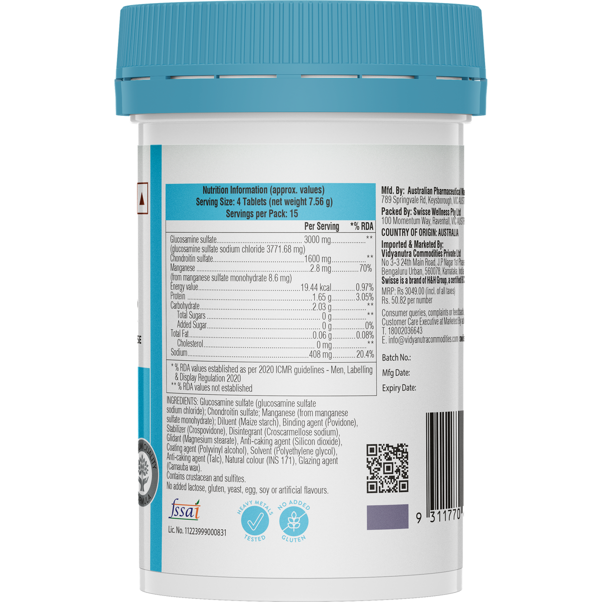 Swisse Joint Repair - 60 Tablets