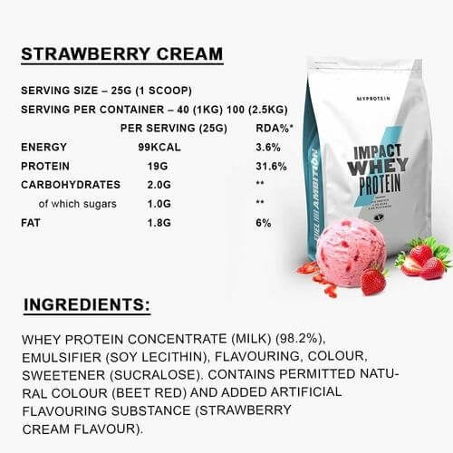 MyProtein Impact Whey Protein 1 kg - Nutristar