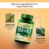 Vlado's Himalayan Organics, Vitamin D3 600IU K2 MK7 - 120 Veg Tablets