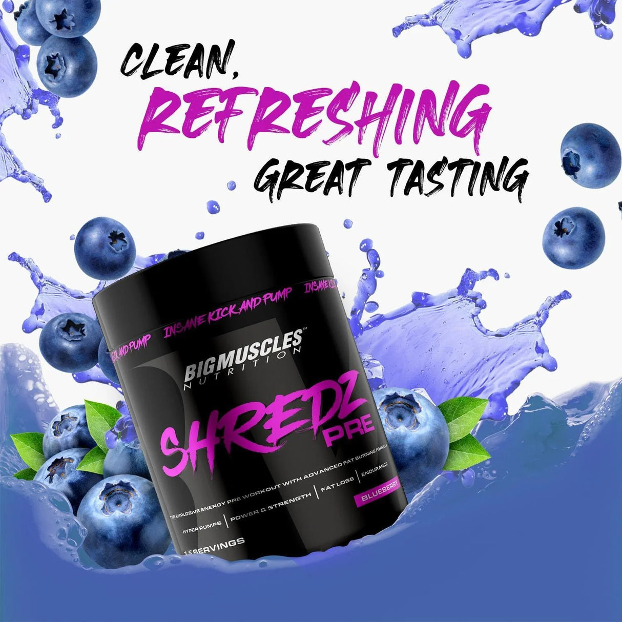 Big Muscles Nutrition Shredz Pre pre workout - 30 Servings
