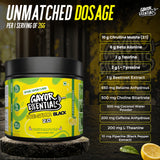 Gayor Essentials Pre Gayor Black 2.0 Pre-Workout Powder 676g | 200mg Caffeine