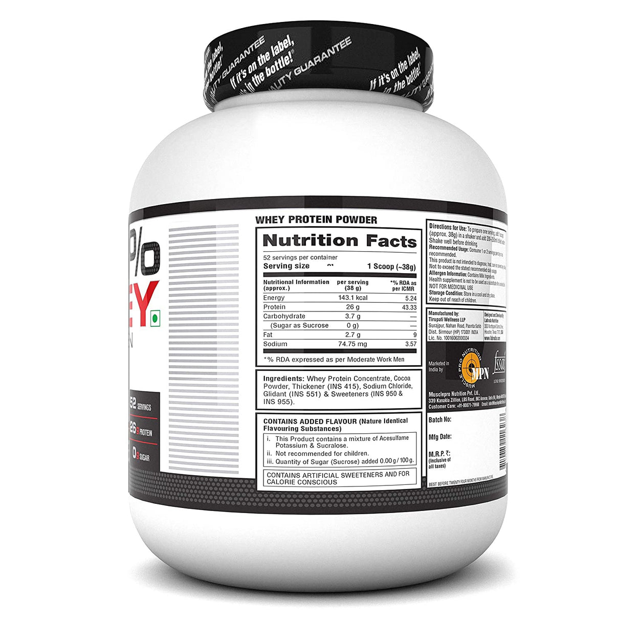 Labrada 100% Whey Protein - 4 Lbs (1.81Kg) - Nutristar